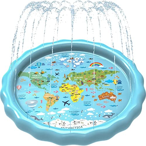 SplashEZ 60-Inch 3-in-1 Inflatable Splash Pad and Sprinkler Pool: $18.98 SplashEZ 60-Inch 3-in-1 Inflatable Splash Pad and Sprinkler Pool: $18.98