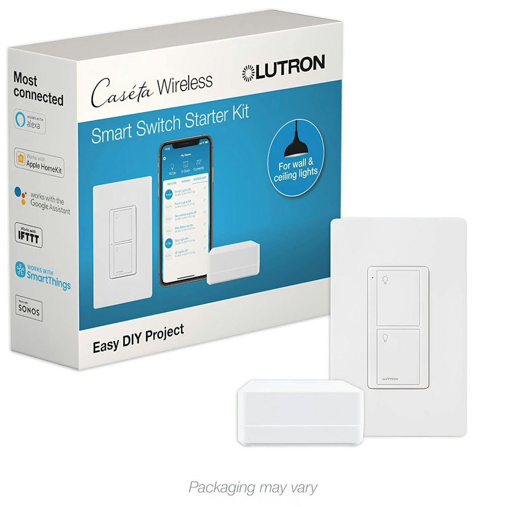 Lutron Caseta Smart Switch Starter Kit: $104.95 Lutron Caseta Smart Switch Starter Kit: $104.95
