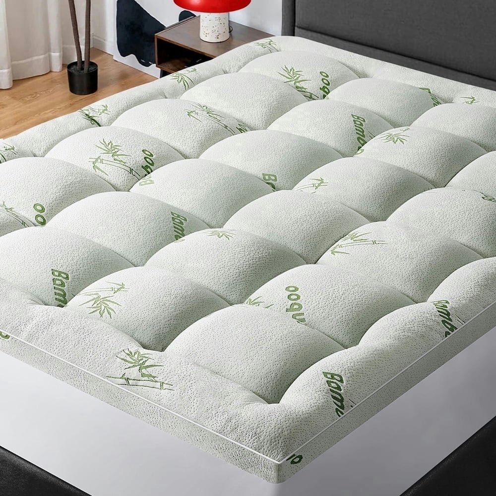 Queen Size Bamboo Mattress Topper: $33.47 Queen Size Bamboo Mattress Topper: $33.47