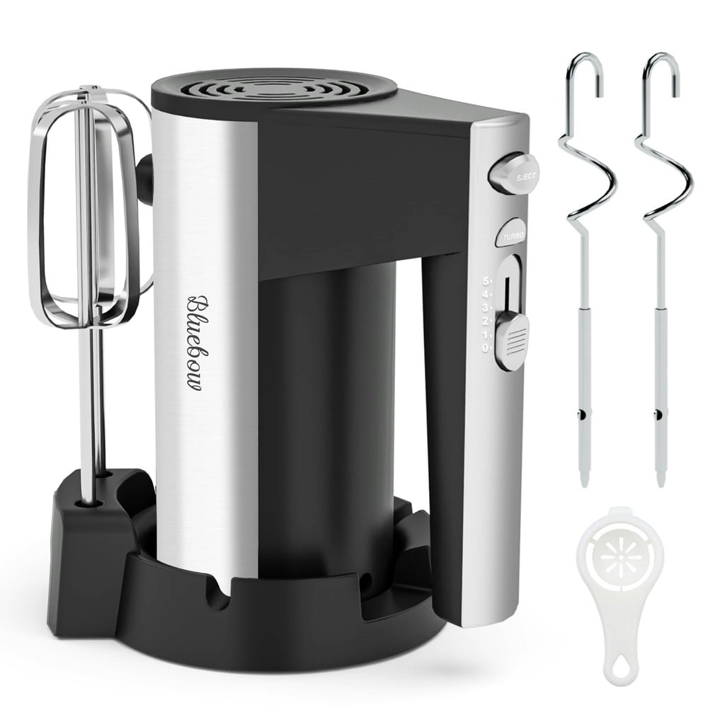 5-Speed Electric Hand Mixer with Attachments and Storage Base: $21.59 5-Speed Electric Hand Mixer with Attachments and Storage Base: $21.59