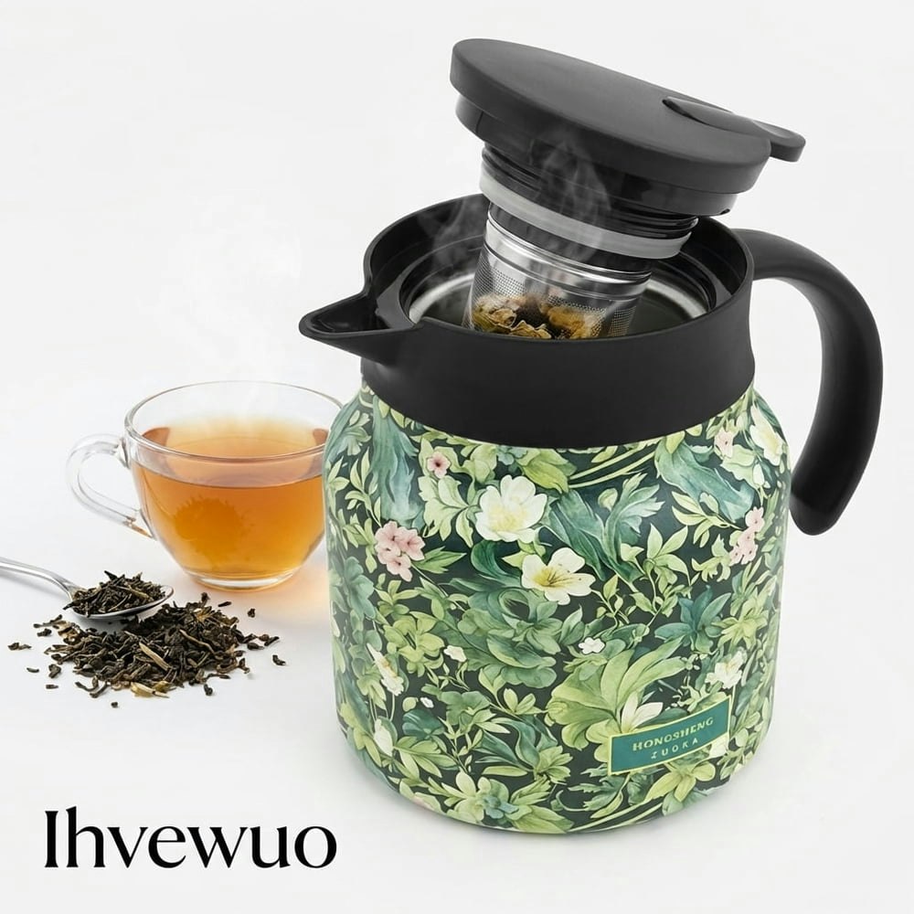 Floral 27oz Stainless Steel Tea Infuser Carafe: $15.39