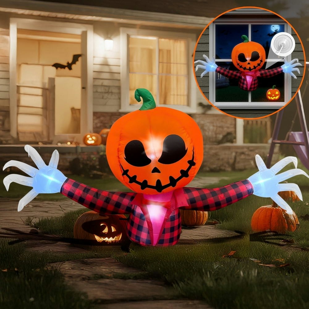 BeePrincess 5-Foot Halloween Inflatable Pumpkin Ghost: $31.99 BeePrincess 5-Foot Halloween Inflatable Pumpkin Ghost: $31.99