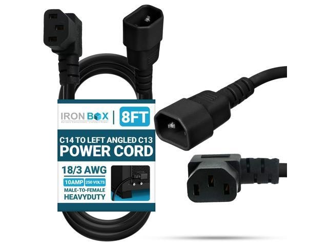 IronBox Electric C14 to Left Angle C13 Power Cord: $17.99 IronBox Electric C14 to Left Angle C13 Power Cord: $17.99