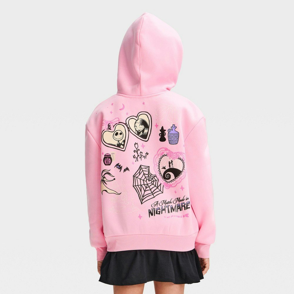 Girls' Nightmare Before Christmas Graphic Hooded Sweatshirt: $20
