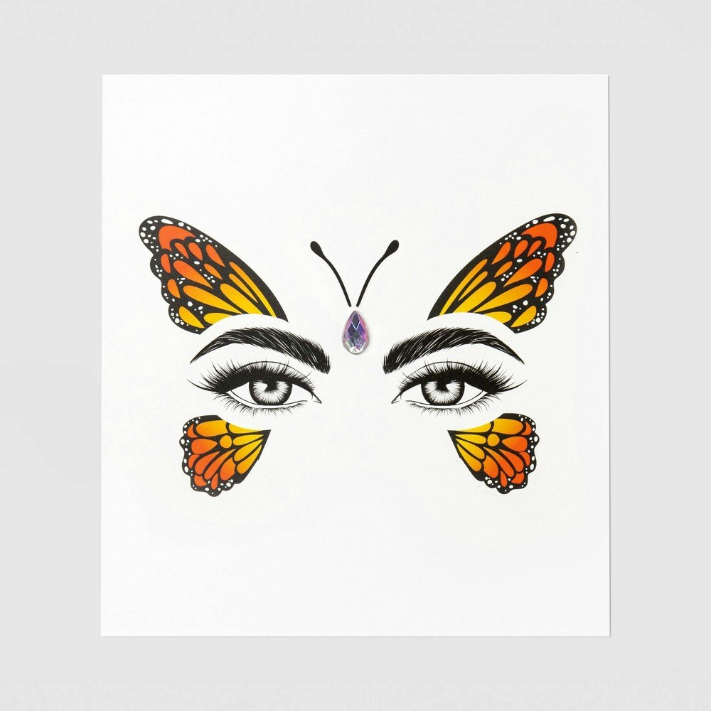Butterfly Halloween Temporary Tattoo: $3 Butterfly Halloween Temporary Tattoo: $3