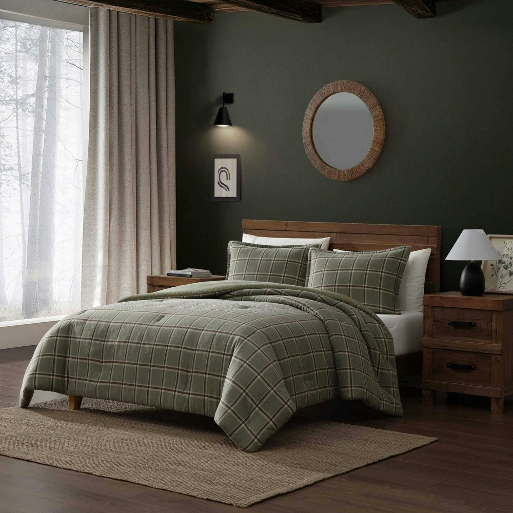 Eddie Bauer 3-Piece Alpine Plaid Full/Queen Comforter Set: $119.99