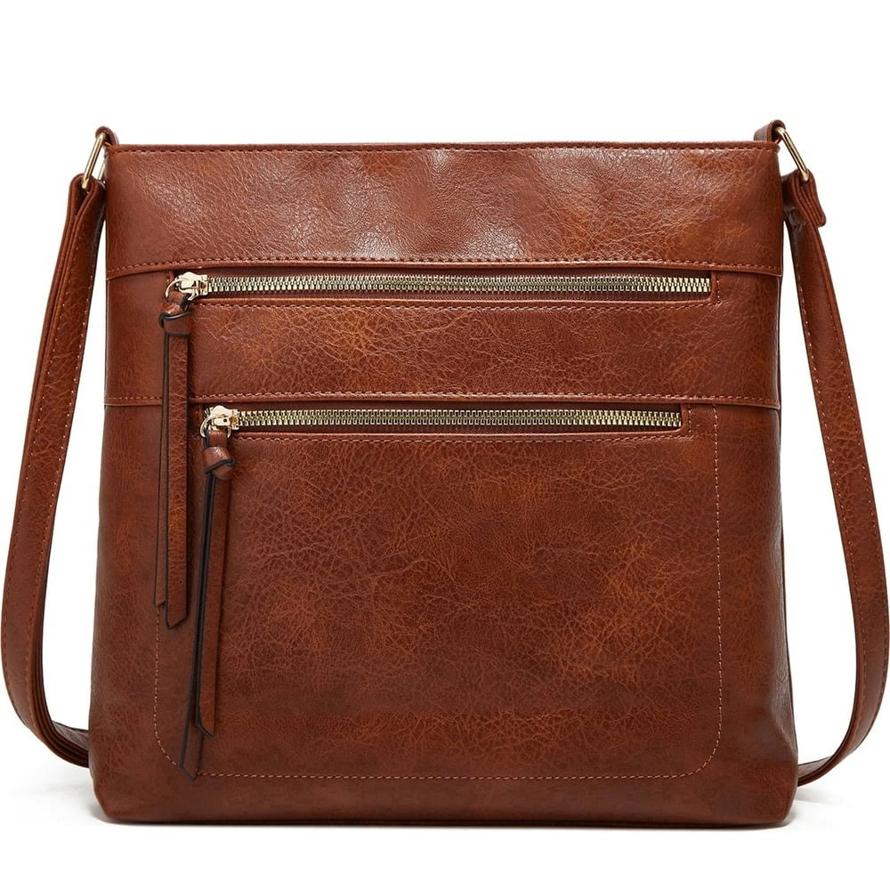 Gmdisc Lightweight Multi-Pocket Leather Crossbody Bag: $16.89