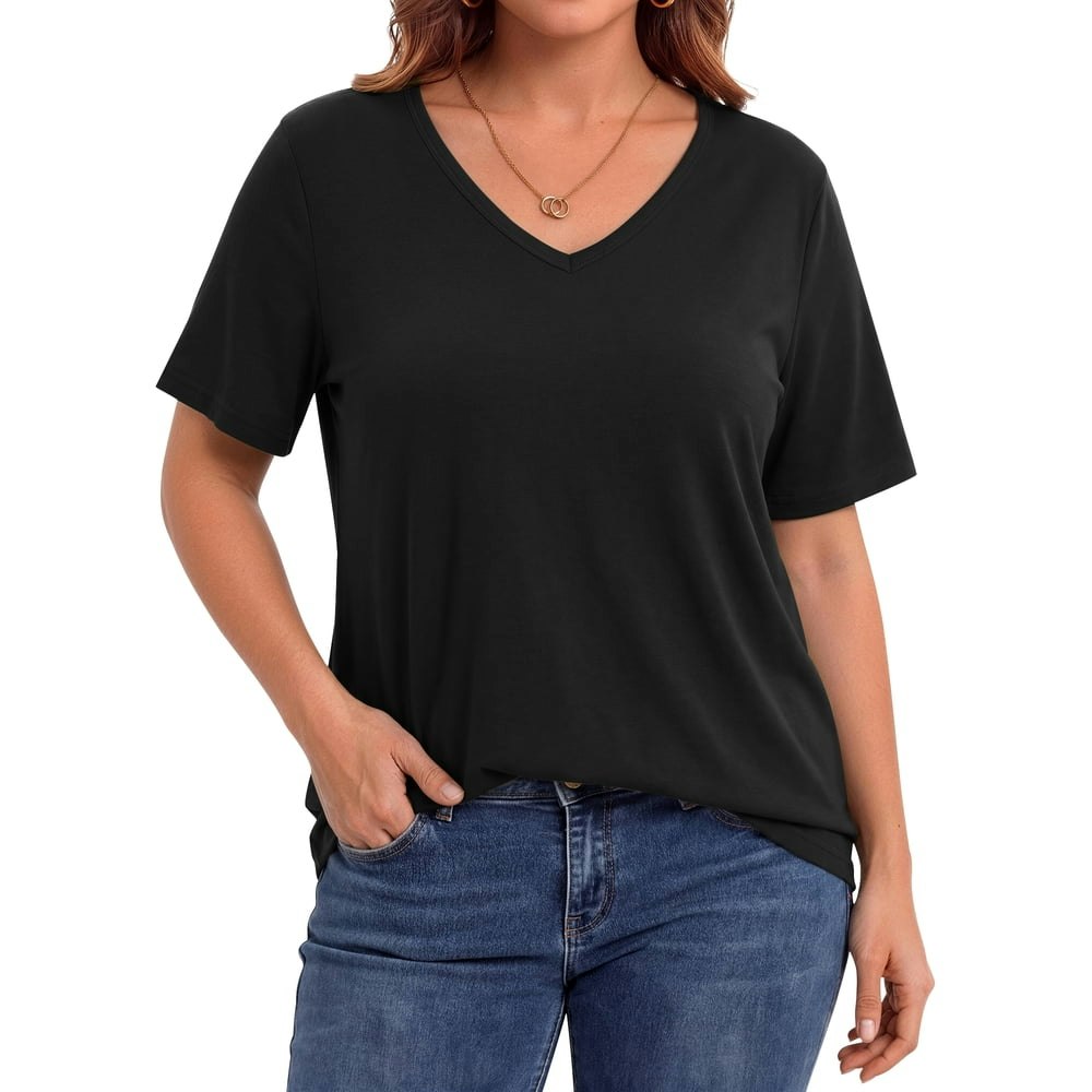 WellSize Women's V-Neck Tunic T-Shirt: $11.79
