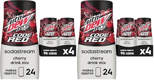 SodaStream MTN Dew Code Red Zero Sugar Drink Mix 440ml 8-Pack: $36.36