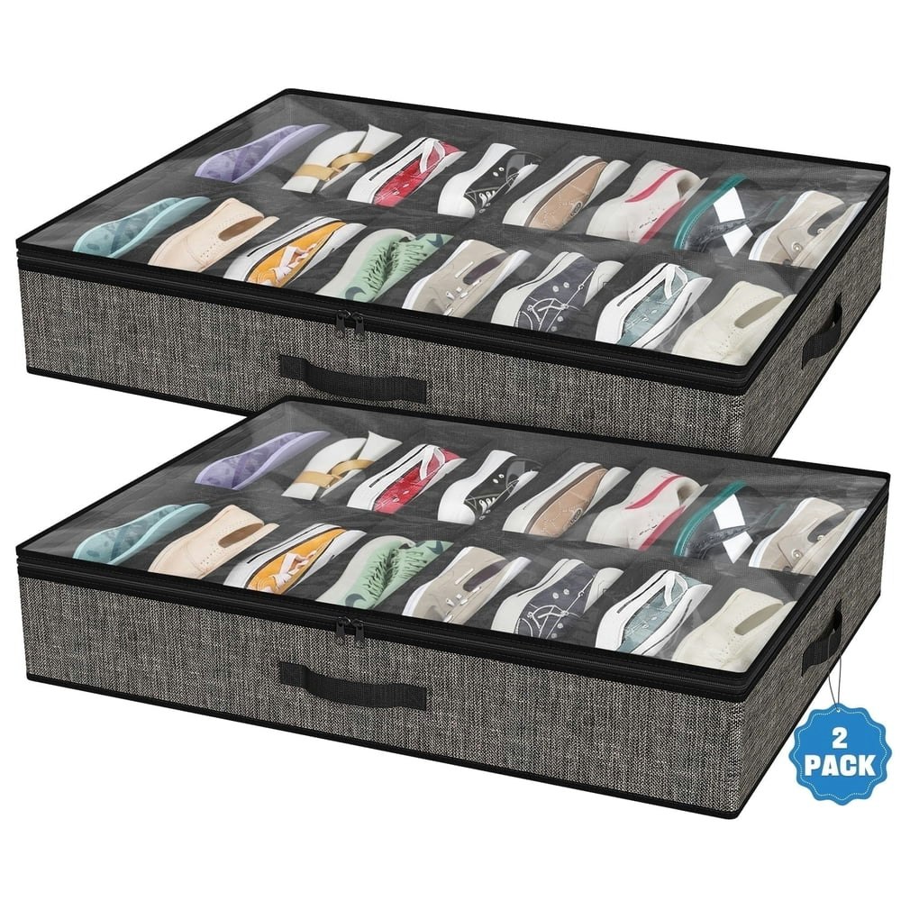 AcerichFad Under Bed Shoe Storage Organizer 2-Pack: $19.69 AcerichFad Under Bed Shoe Storage Organizer 2-Pack: $19.69