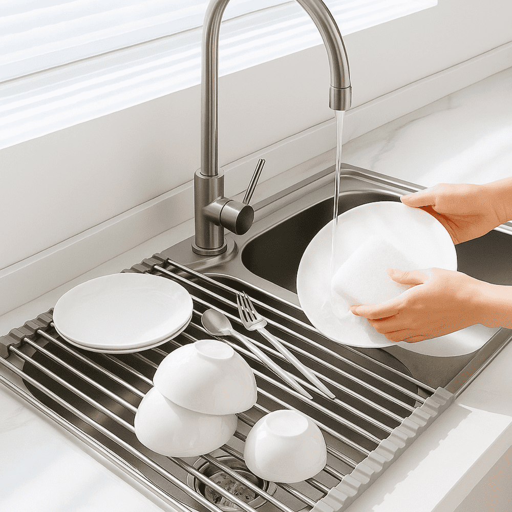 Trbcreation 18.5" x 13.5" Roll-Up Dish Drying Rack: $12.10 Trbcreation 18.5" x 13.5" Roll-Up Dish Drying Rack: $12.10