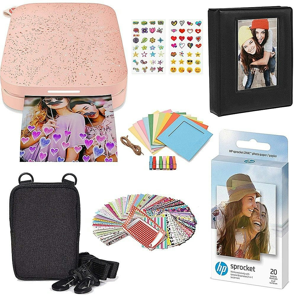 HP Sprocket Portable Photo Printer Gift Bundle: $119.99 HP Sprocket Portable Photo Printer Gift Bundle: $119.99