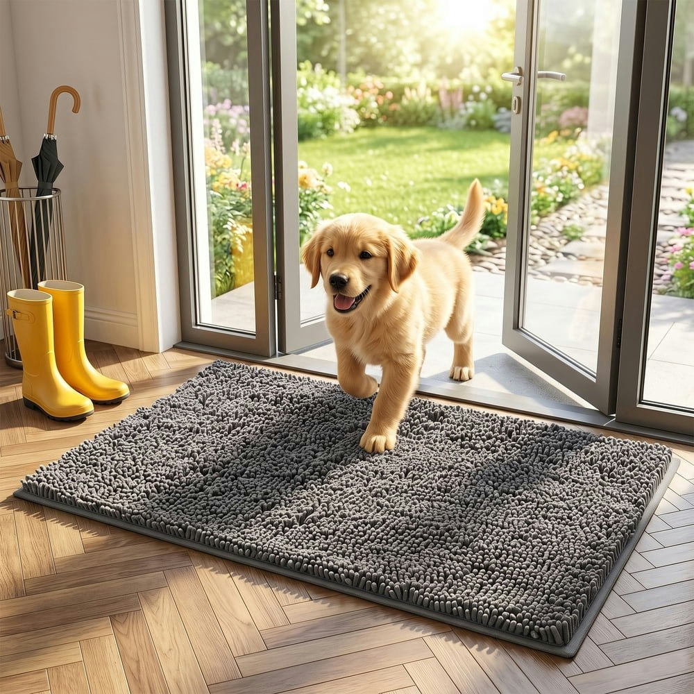 20" x 31.5" Chenille Entryway Mat: $17.99 20" x 31.5" Chenille Entryway Mat: $17.99