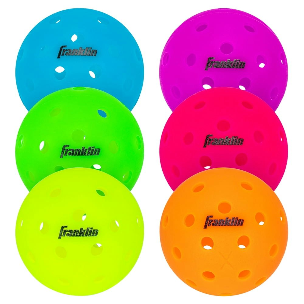 Franklin Sports X-40 Outdoor Pickleballs 6-Pack: $10.39