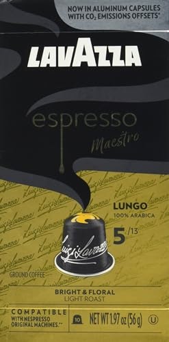 Lavazza Espresso Lungo Light Roast Aluminum Capsules for Nespresso Original 10-Count: $7.94