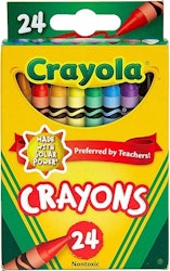 Crayola Crayons 24-Pack: 50 cents + free shipping w/ $35