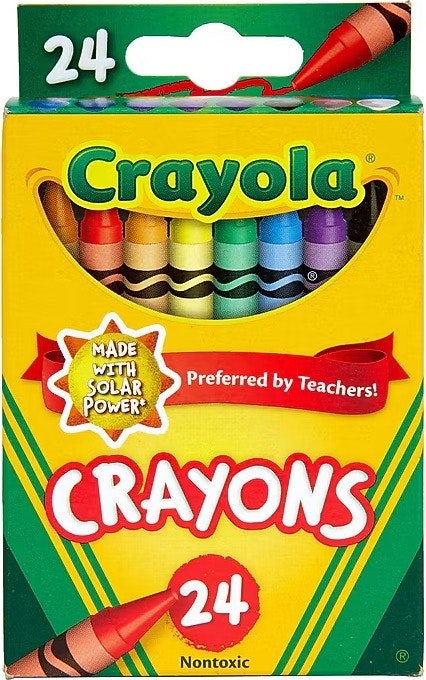 Crayola Crayons 24-Pack: 50 cents Crayola Crayons 24-Pack: 50 cents