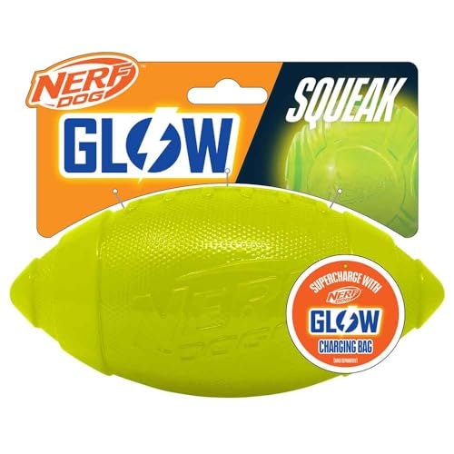 Nerf Dog 7-Inch Glow-in-the-Dark Squeak Football: $7.67