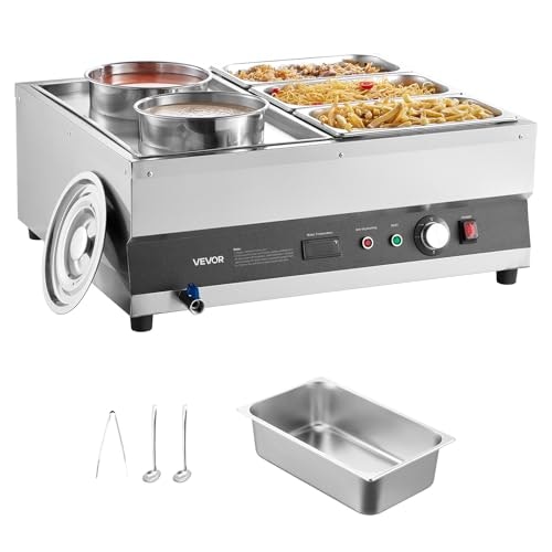 Vevor 1,500W Commercial Electric Soup and Food Warmer: $185.22