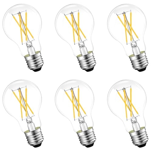 GvvooHome Dimmable A19 E26 LED Edison Bulbs 60-Watt Equivalent: $17.04