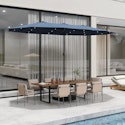Famapy Large Rectangular Outdoor Patio Umbrella w/ Integrated Edge LED Lights for $80 + free shipping
