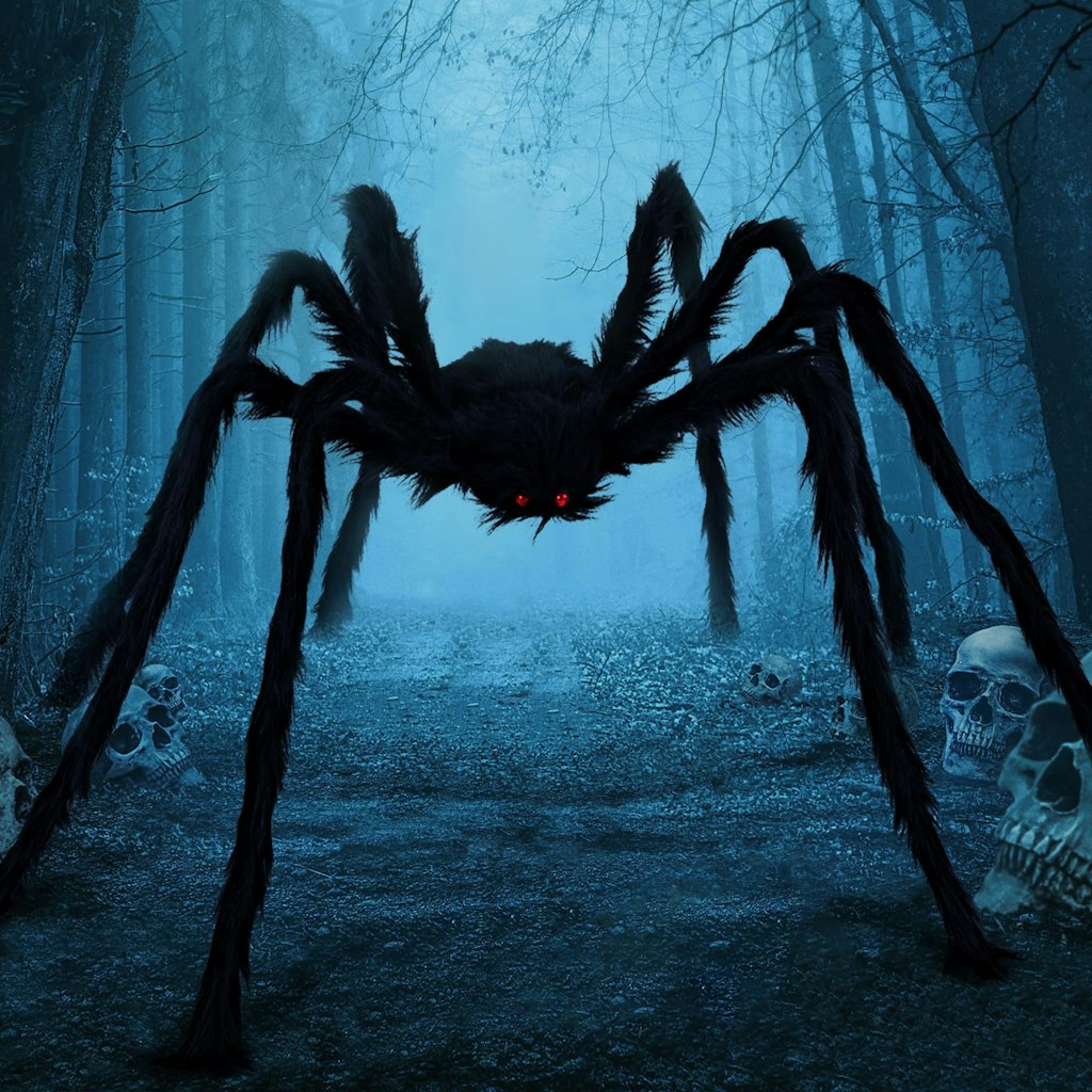 6.5-Foot Halloween Spider Outdoor Decoration: $10