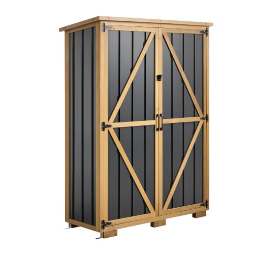 Vevor 46" x 63" Outdoor Storage Shed: $204.29
