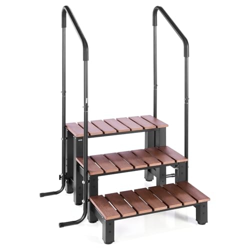 Vevor 3-Step Hot Tub Stairs with Handrail: $156.76
