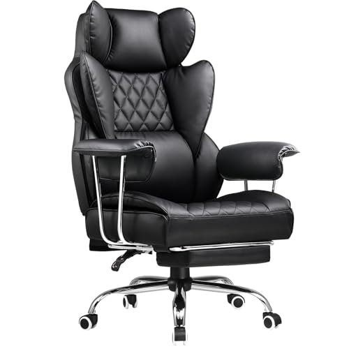 Comhoma Big and Tall Ergonomic Leather Office Chair: $149.88 Comhoma Big and Tall Ergonomic Leather Office Chair: $149.88