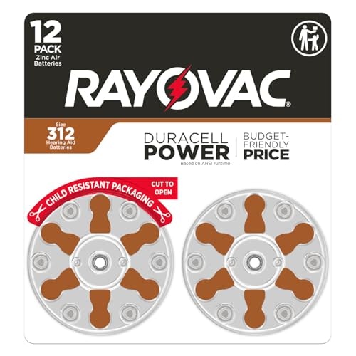 Rayovac Size 312 Hearing Aid Batteries 12-Pack: $9.51 Rayovac Size 312 Hearing Aid Batteries 12-Pack: $9.51
