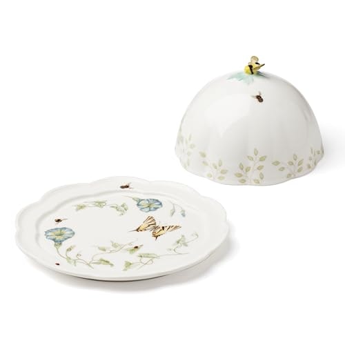 Lenox Butterfly Meadow Porcelain Covered Butter Dish: $35.70