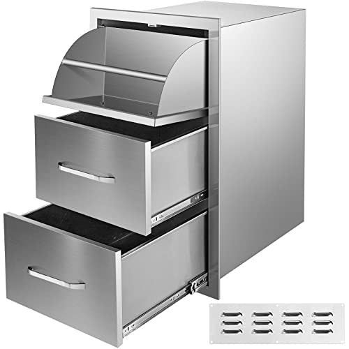 Vevor 17x30x21-Inch Stainless Steel Outdoor Kitchen Drawer: $175.92