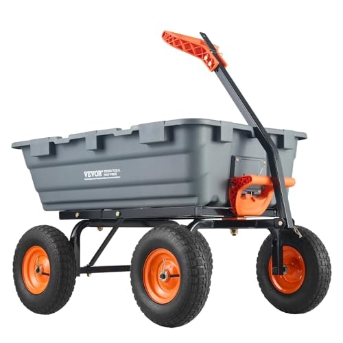 Vevor 1,200-Pound 7-Cubic-Foot Garden Dump Cart: $143.57 Vevor 1,200-Pound 7-Cubic-Foot Garden Dump Cart: $143.57