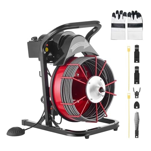 Vevor 75-Foot x 1/2-Inch Manual Feed Sewer Drain Cleaner: $237.92