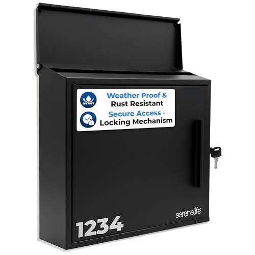 SereneLife 0.46 Cubic Foot Locking Wall-Mount Mailbox: $23.80 SereneLife 0.46 Cubic Foot Locking Wall-Mount Mailbox: $23.80