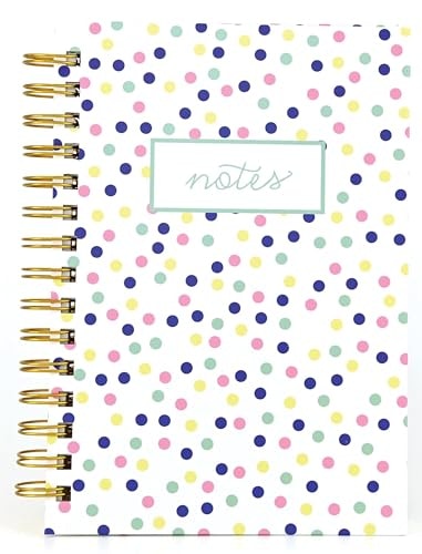 Pastel Dots Hard Bound Journal: $12.30