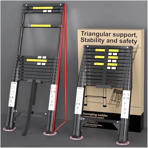 12.5-Foot Telescoping Aluminum Extension Ladder: $90.42 12.5-Foot Telescoping Aluminum Extension Ladder: $90.42