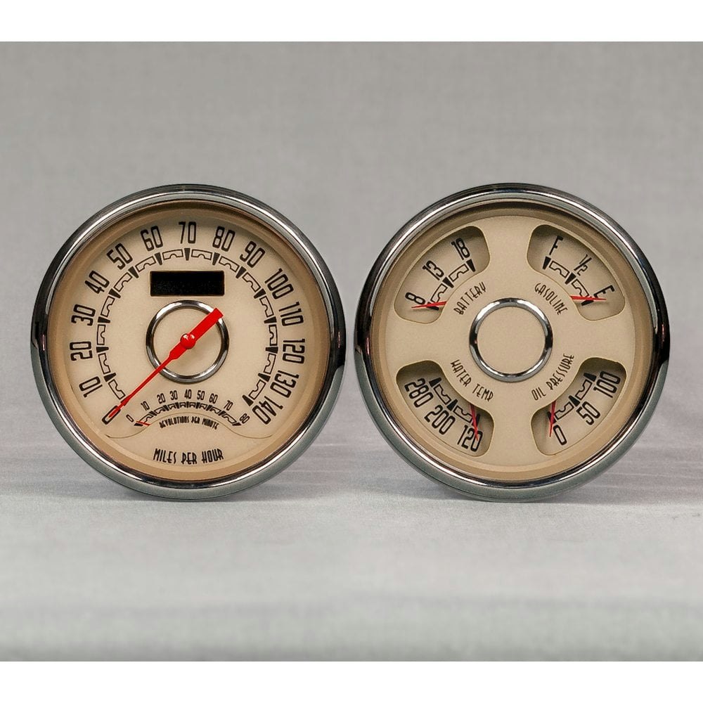 New Vintage USA Woodward 2-Gauge Speedometer and Tachometer Kit: $699.99