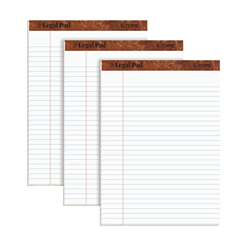 Tops 8.5" x 11.75" Legal Pad 3-Pack: $7.71
