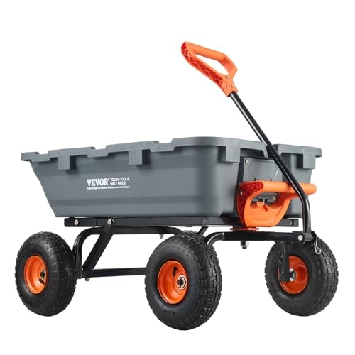 Vevor 800-Pound Poly Dump Garden Cart: $93.20 Vevor 800-Pound Poly Dump Garden Cart: $93.20