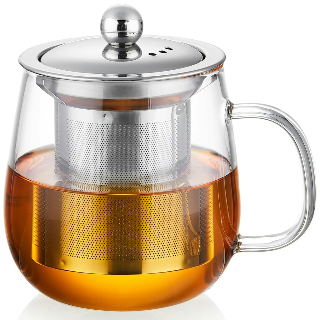 14.5-oz. Glass Tea Cup w/ Infuser & Lid: $9.99
