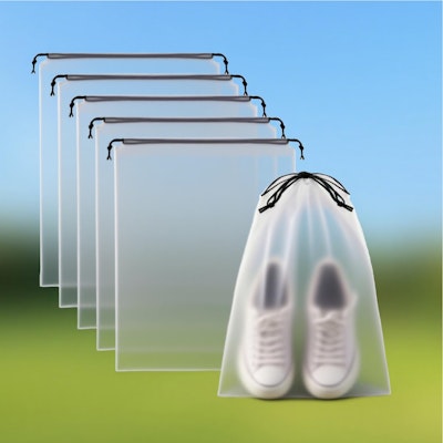Clear Shoe Bags for Travel 6-Pack for $3 + free shipping w/ $25