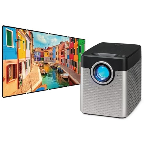 GPX PJ504VPS 720p Vertical Projector w/ Screen: $87.99