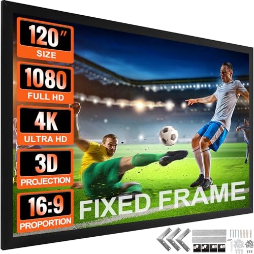 Vevor 120-inch 16:9 Fixed Frame Projector Screen: $128.71 Vevor 120-inch 16:9 Fixed Frame Projector Screen: $128.71