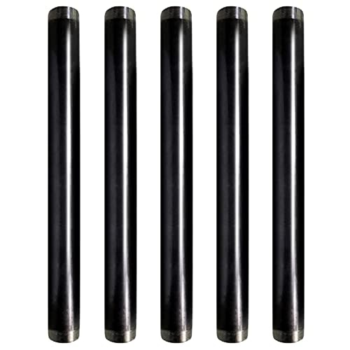SupplyGiant 1/2" x 18" Black Steel Pipe 5-Pack: $20.86 SupplyGiant 1/2" x 18" Black Steel Pipe 5-Pack: $20.86