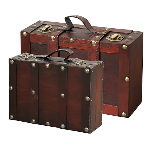 Vintiquewise Old Style Decorative Suitcase Box 2-Piece Set: $27.35 Vintiquewise Old Style Decorative Suitcase Box 2-Piece Set: $27.35