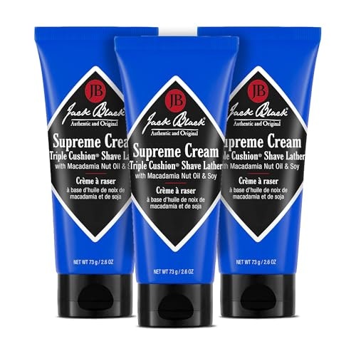 Jack Black Supreme Cream Triple Cushion Shave Lather 3-Pack: $15 Jack Black Supreme Cream Triple Cushion Shave Lather 3-Pack: $15