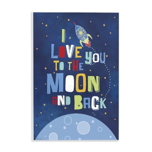 Moon & Back with Rocket Ship Wall Plaque Art: $13.78 Moon & Back with Rocket Ship Wall Plaque Art: $13.78