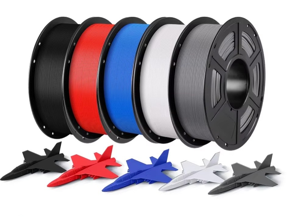 Anycubic 1.75mm 5kg PLA 3D Printer Filament 5-Pack: $31.05