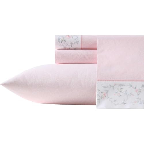 Laura Ashley Twin Cotton Percale Sheet Set: $48.49
